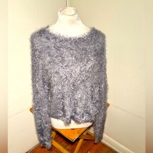 Clock House Fuzzy Sequin Sweater